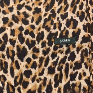 J. Crew Leopard Print Scarf